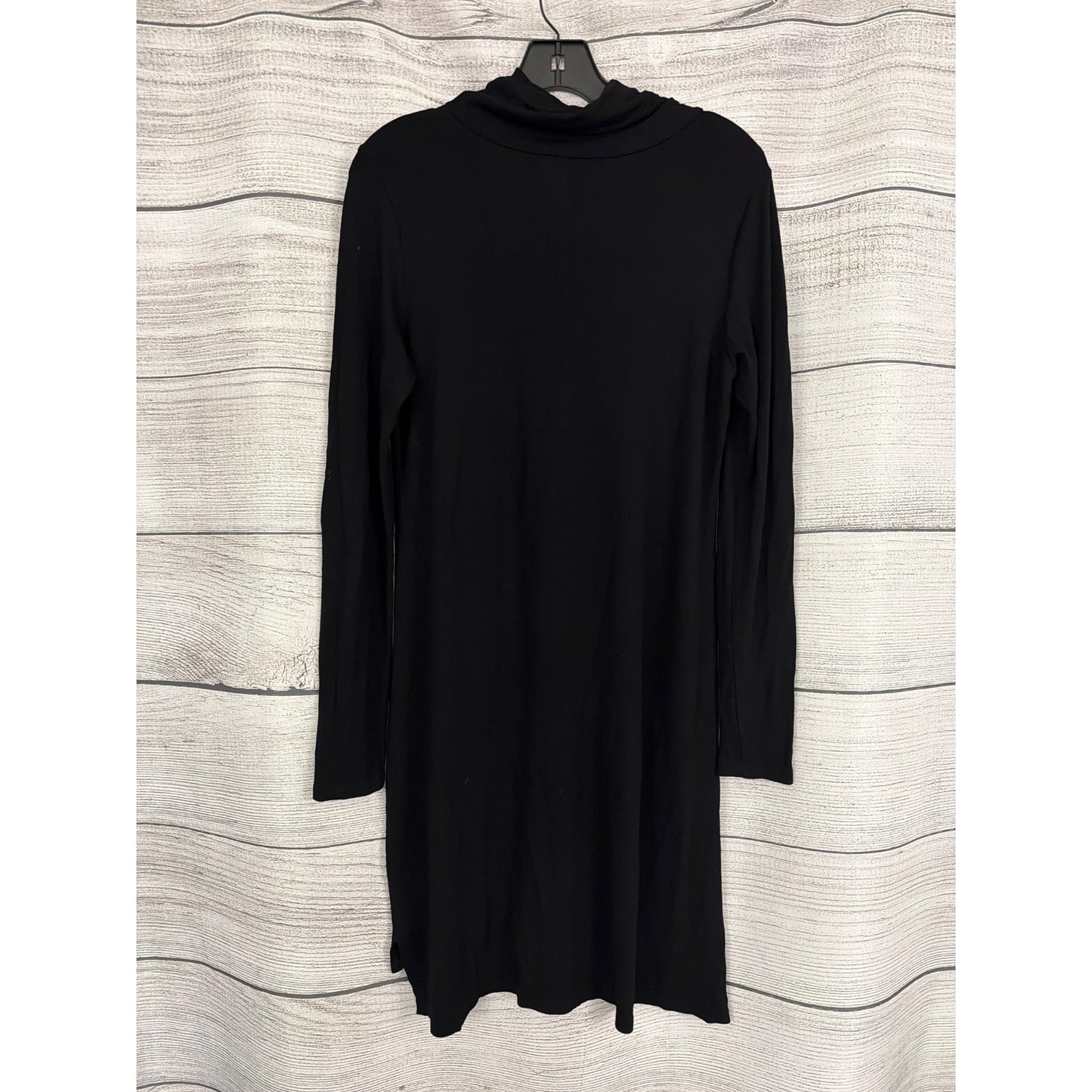 Eileen Fisher Black Long-Sleeve Cowl Neck Tunic Dress S