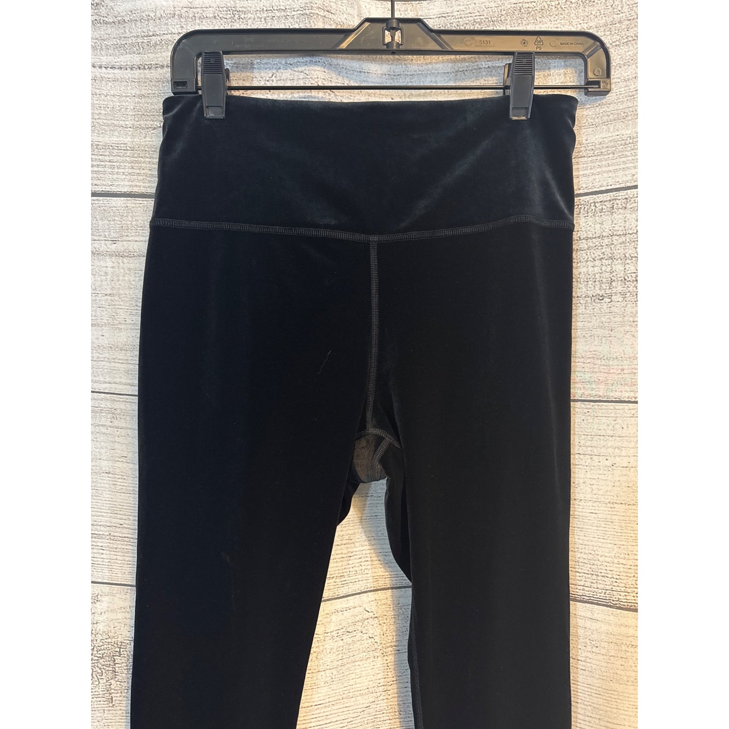 Athleta Black Velvet Elation Tight Leggings Size M