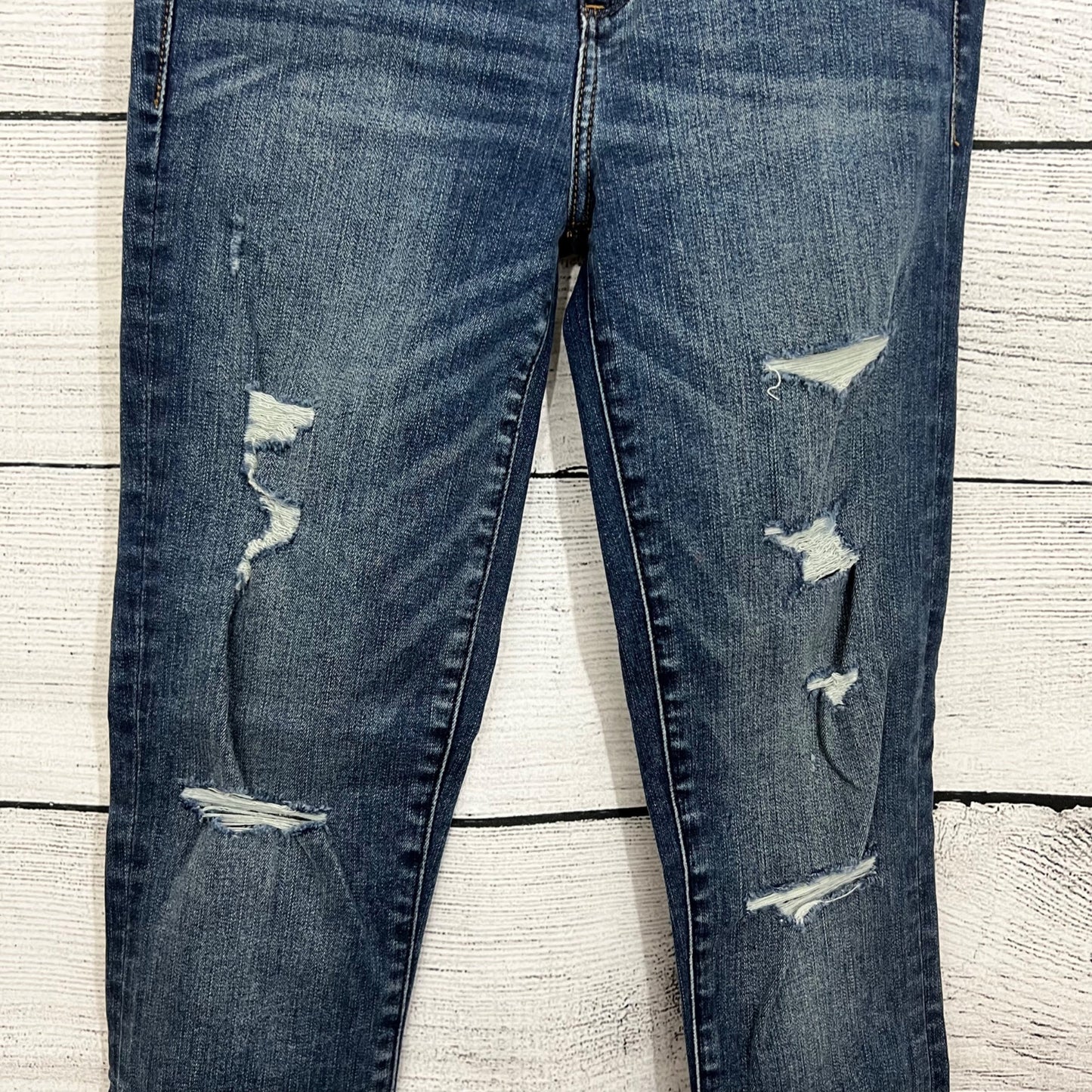 Abercrombie & Fitch Distressed Skinny Jeans, Size 25