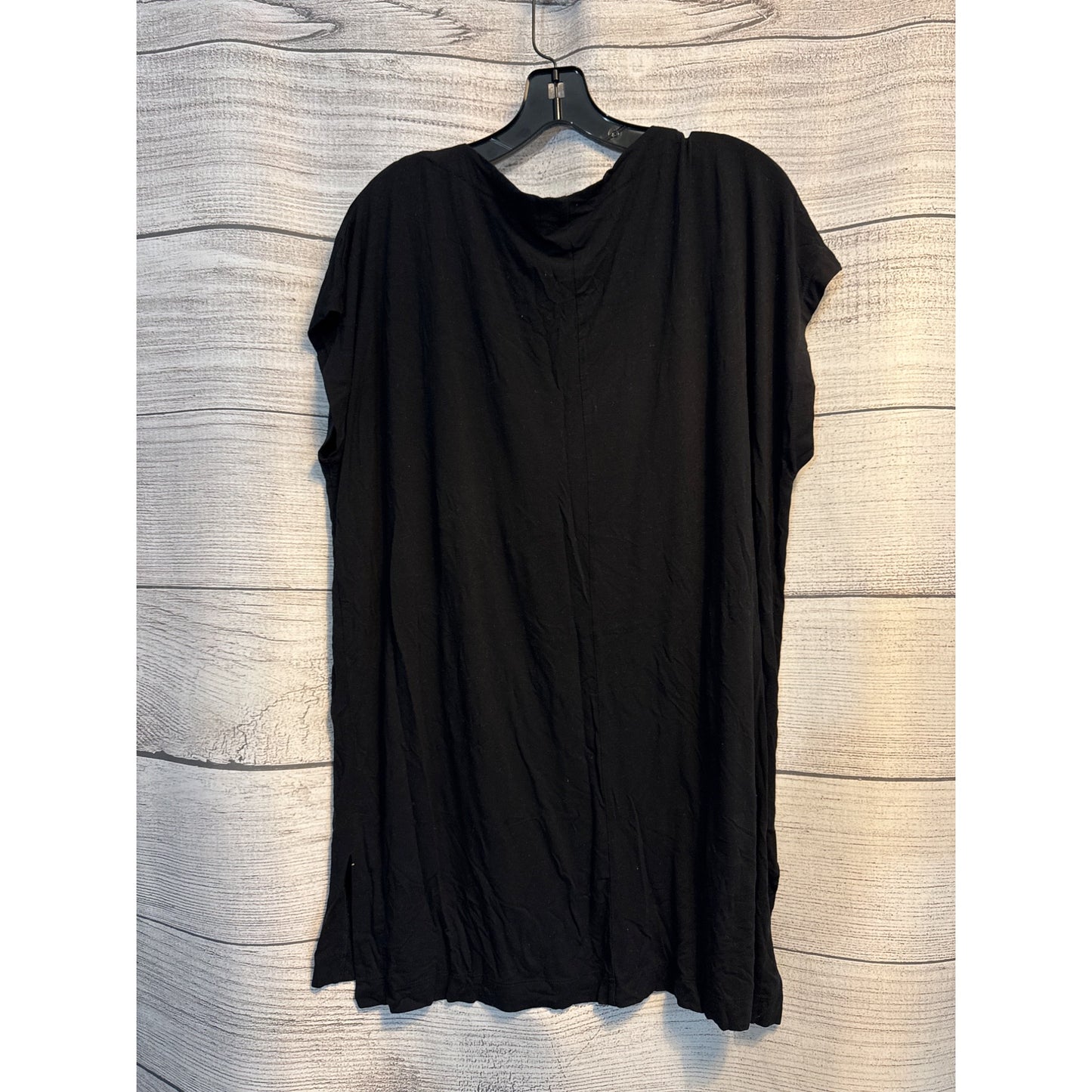 Vince Black Loose-Fit Short Sleeve Tunic Top Size M