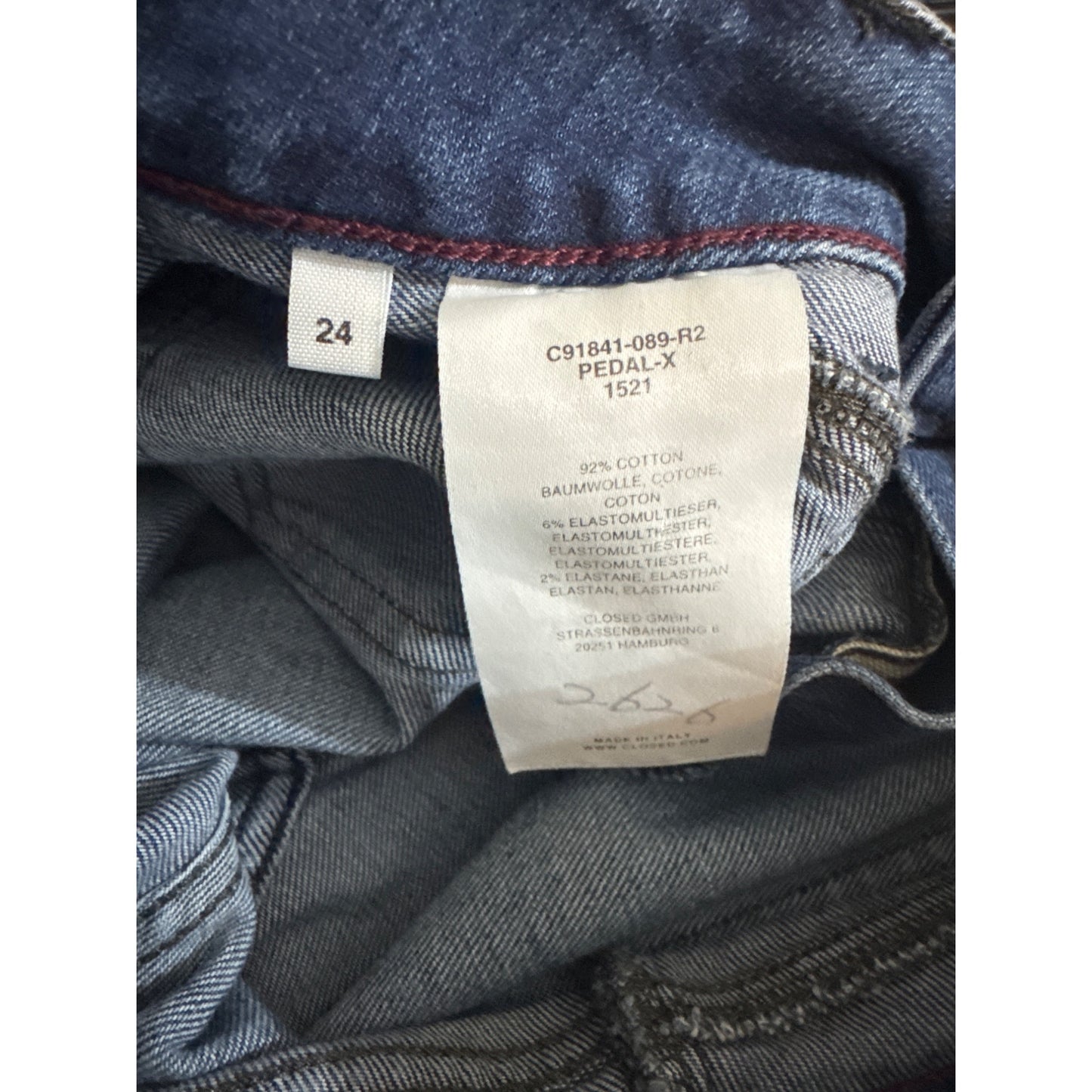 Closed Pedal X Denim Jeans Size 24