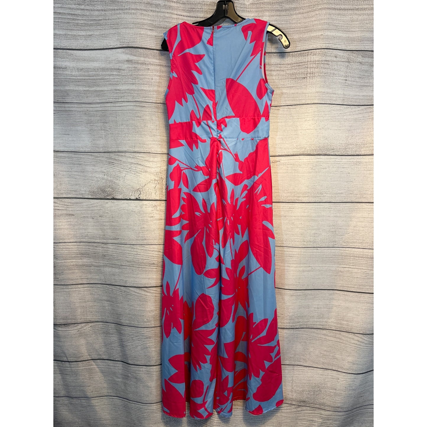 Floral Sleeveless Maxi Dress Tropical Print Size L
