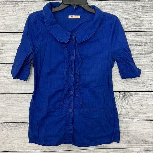 Blue button down shirt