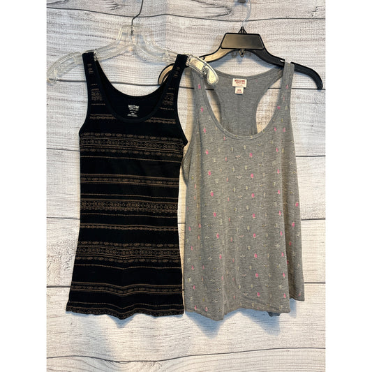 Two Mossimo and Co. Patterned Tank Tops Size M