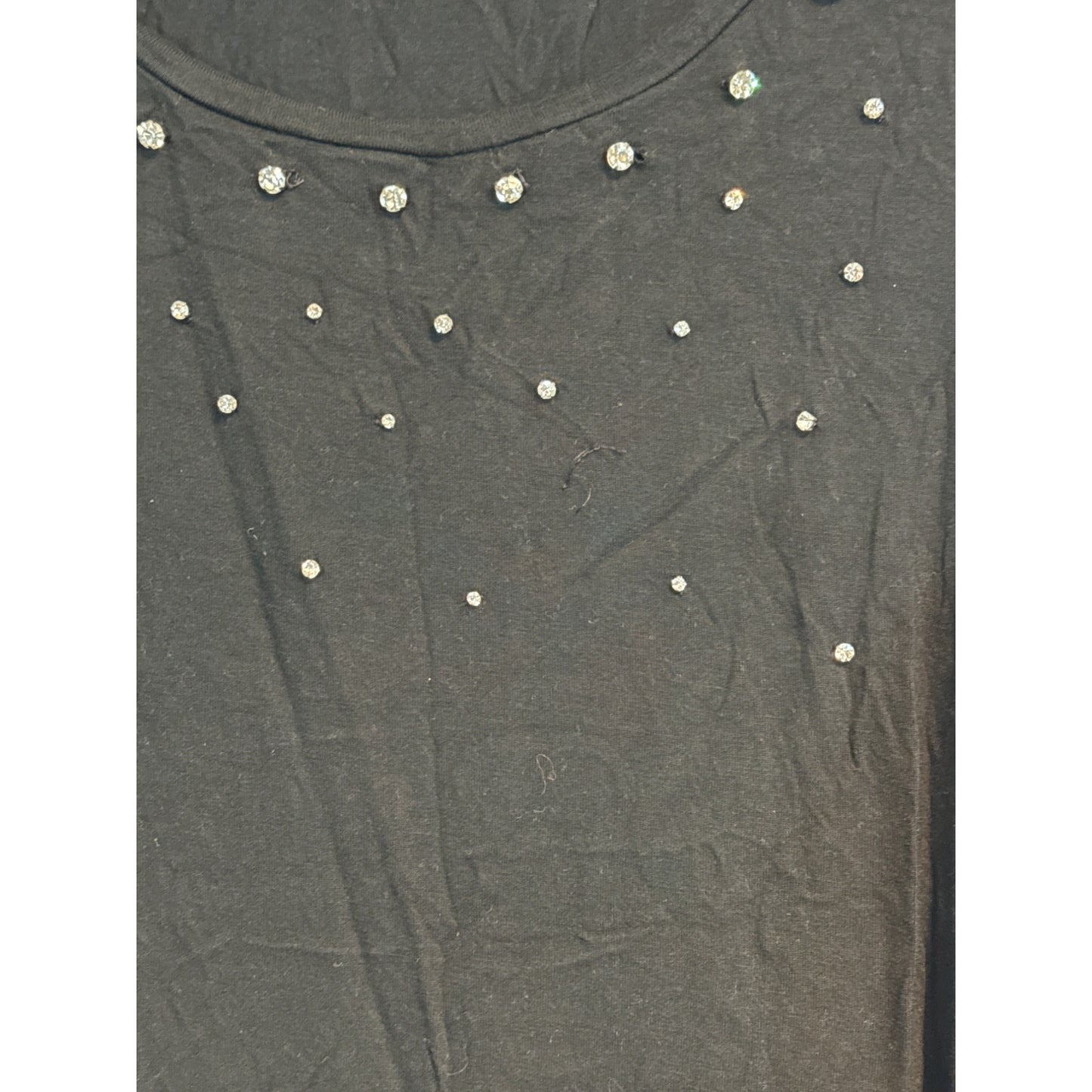 Soft Joie Women's Black Beaded T-Shirt S