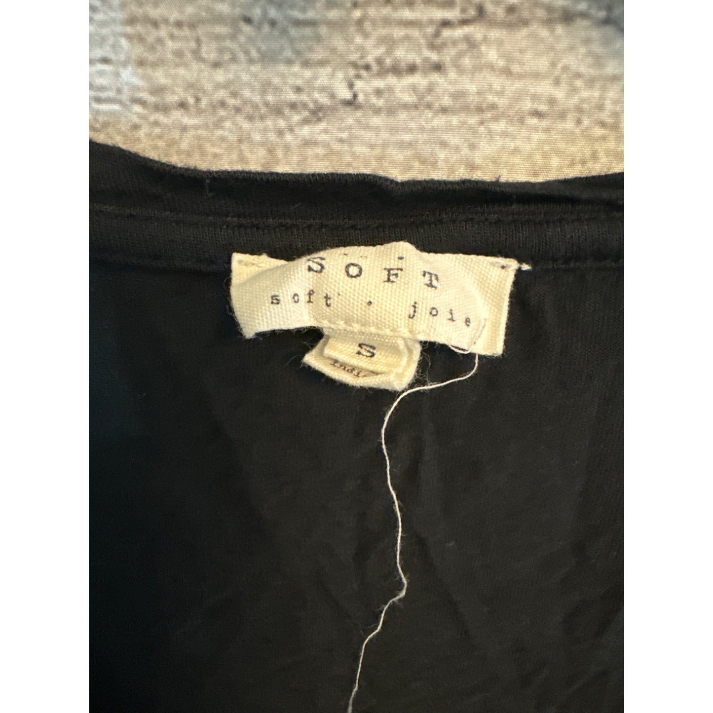 Soft Joie Women's Black Beaded T-Shirt S