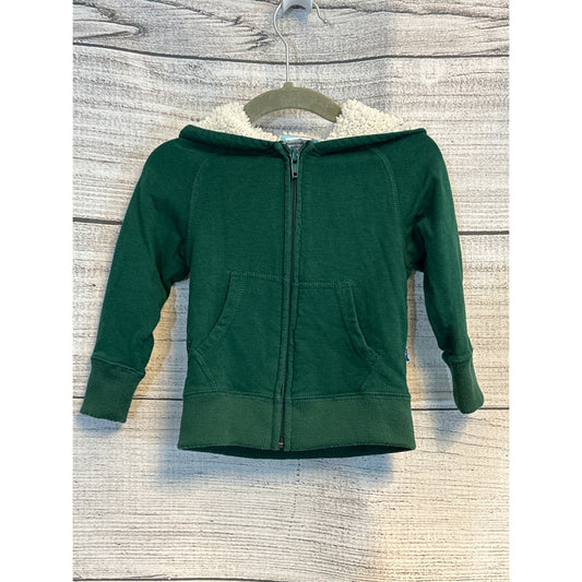 Kickee Pants Bamboo Zip Front Hoodies with Sherpa-Lining Size 6/12 month