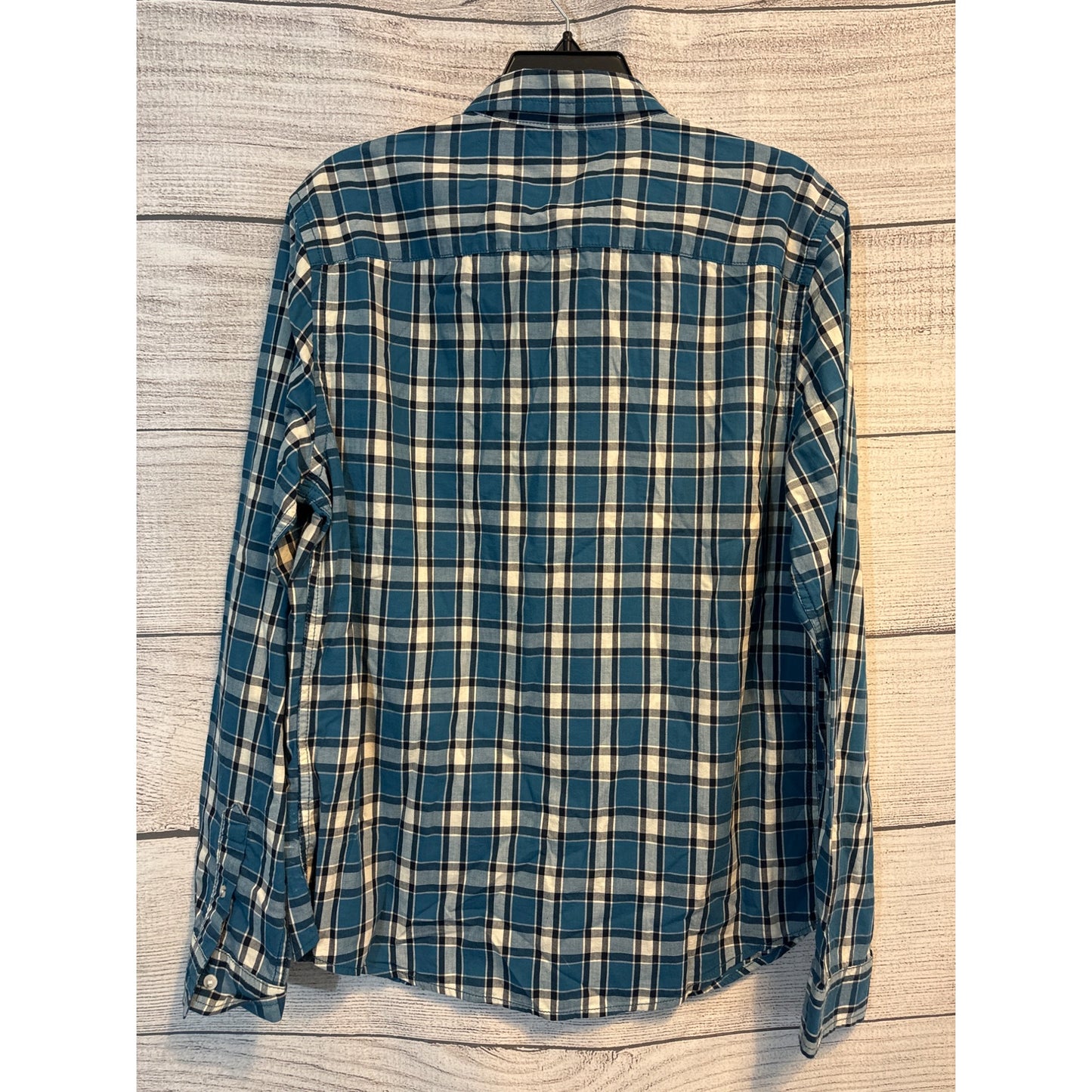 NWT Life/After/Denim Mens Long Sleeve Plaid Shirt Size  L