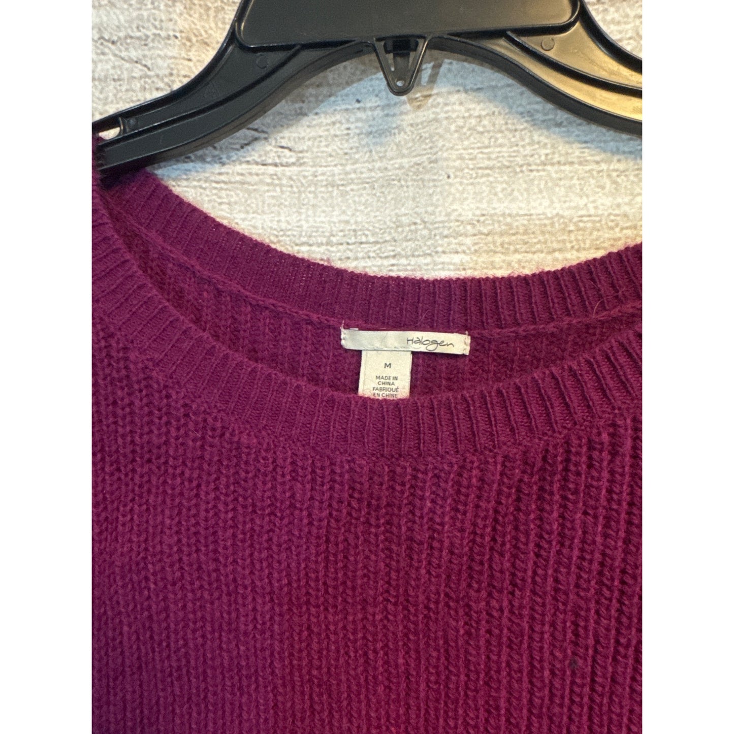 Halogen Purple Knit with details Sweater Size M