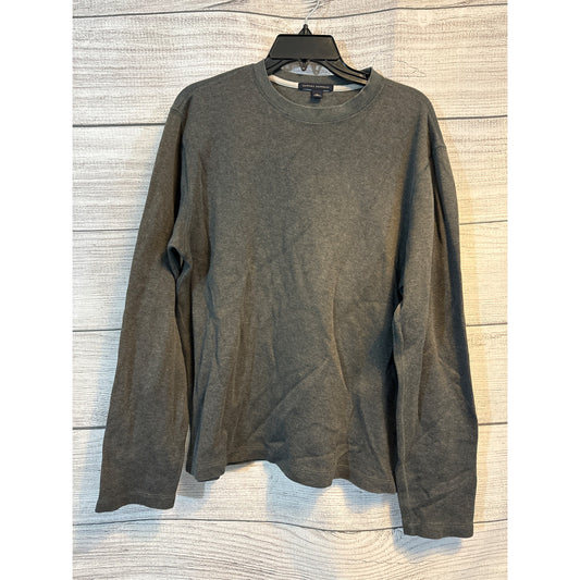 Banana Republic Mens Long-Sleeve Charcoal Gray Sweater Size M
