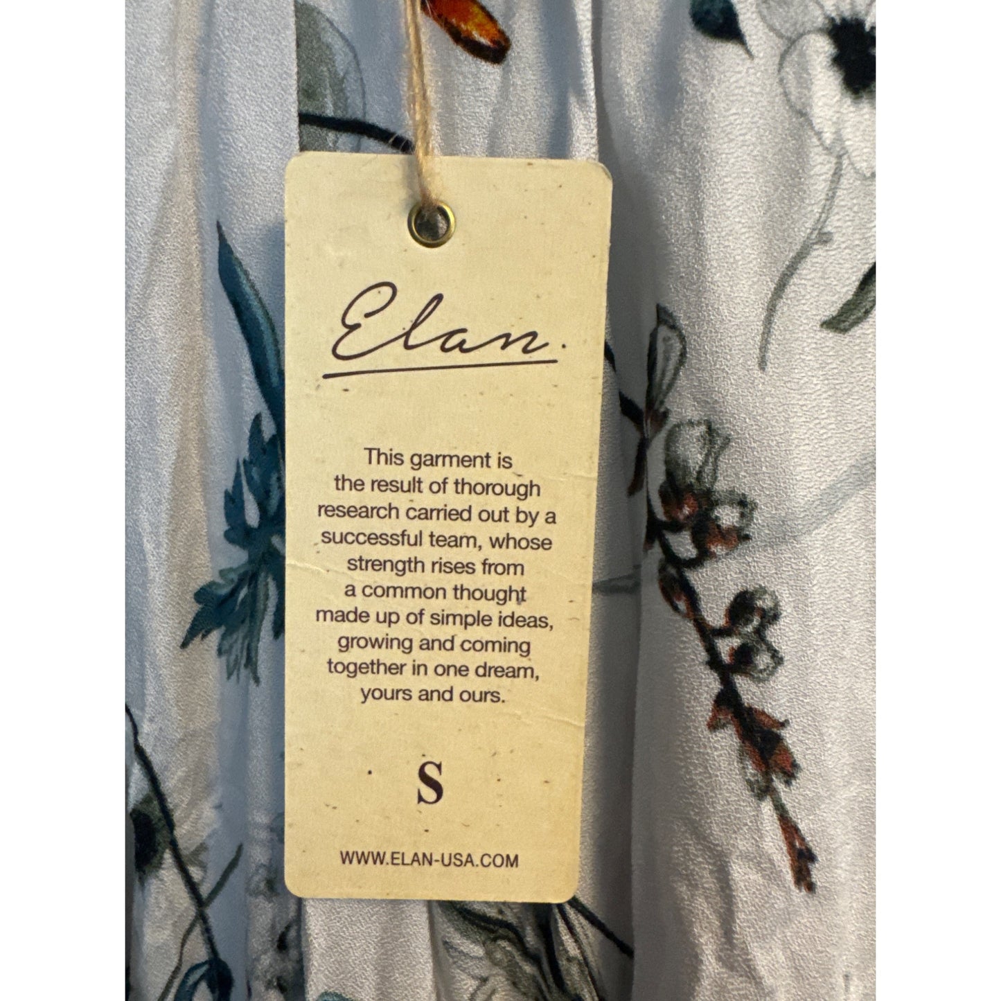 NWT Elan Printed Ruffle Botanical Floral Wrap Skirt Size S