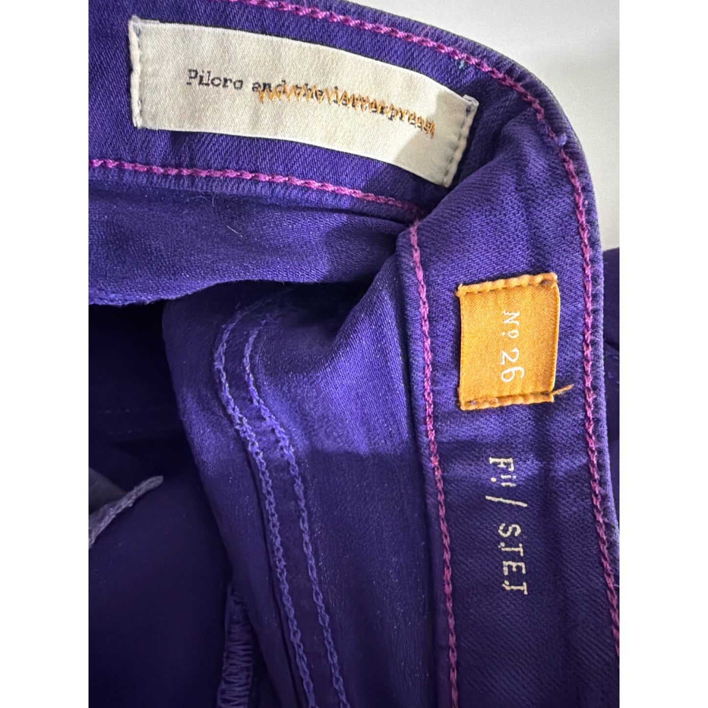 Anthropology Pilcro And The Letterpress Purple Denim Shorts Size 26