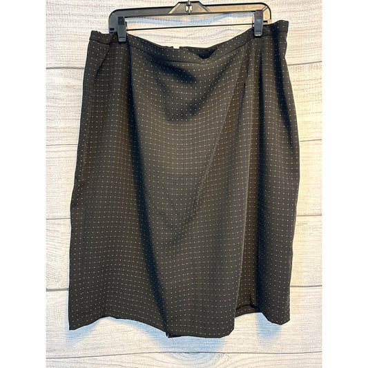 Vintage Black with Green Polka Dot Skirt