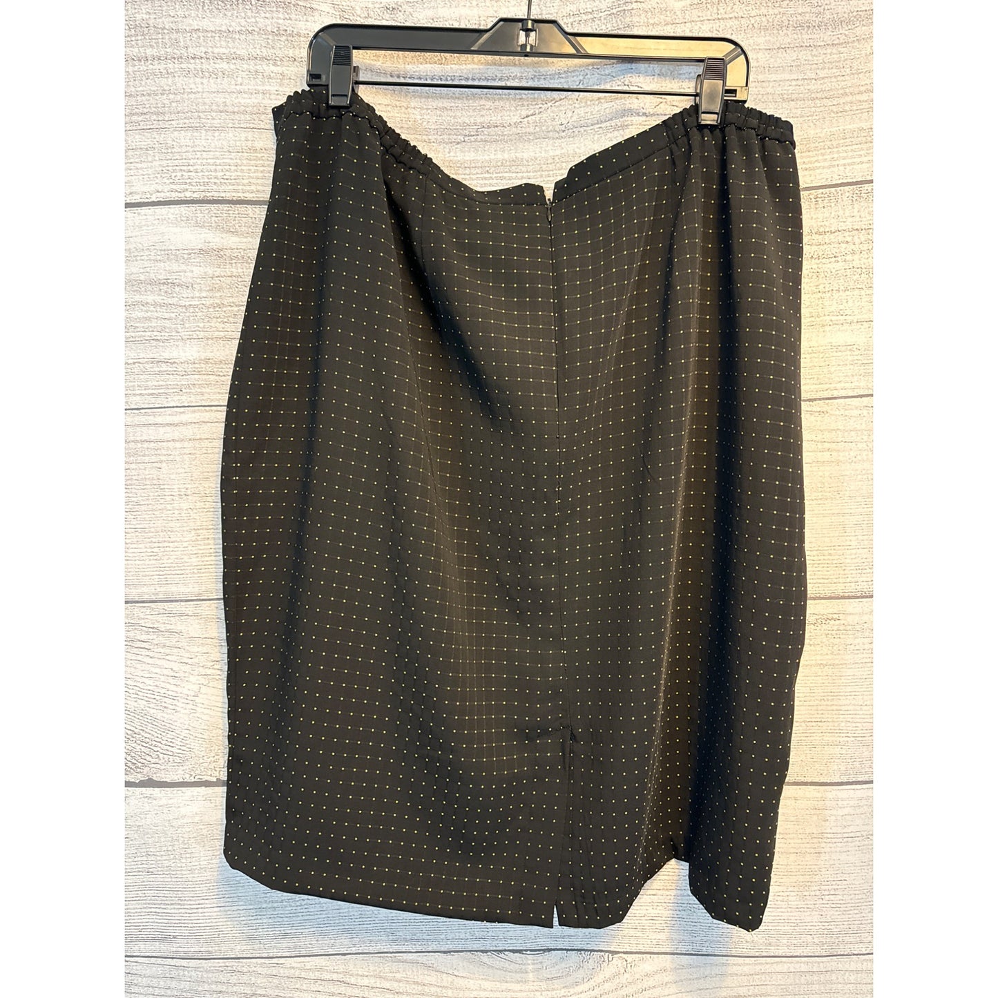 Vintage Black with Green Polka Dot Skirt