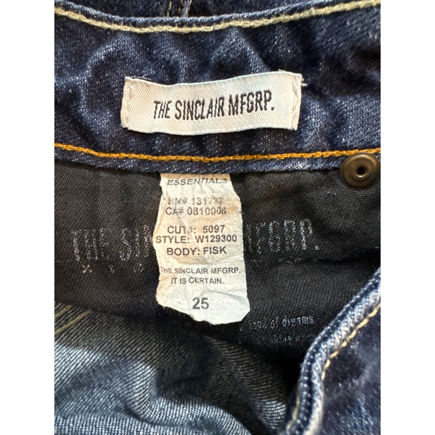 Sinclair Mfgrp Fisk Straight Leg Destroyed Wash Size 25