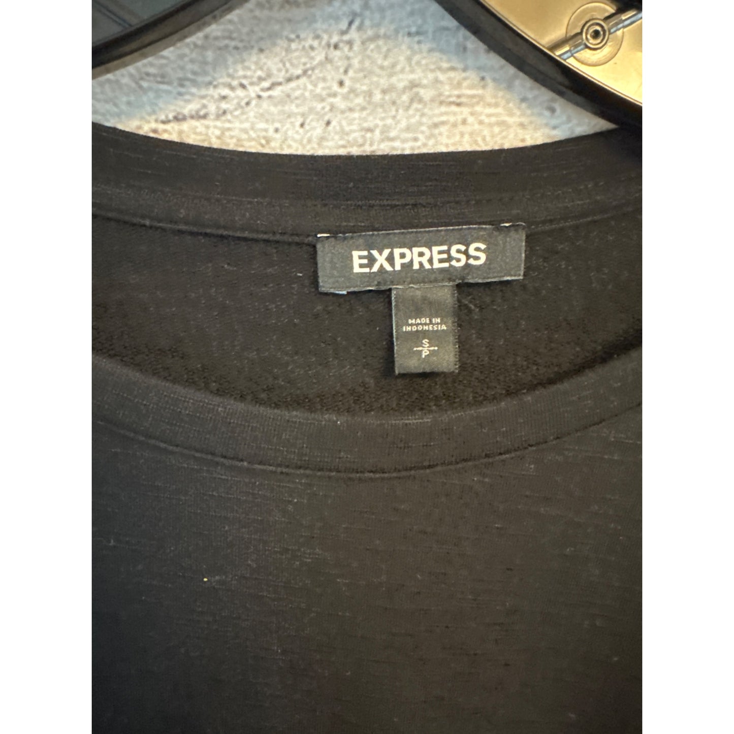 Express Black Ruched Drawstring Waist Dress Size S