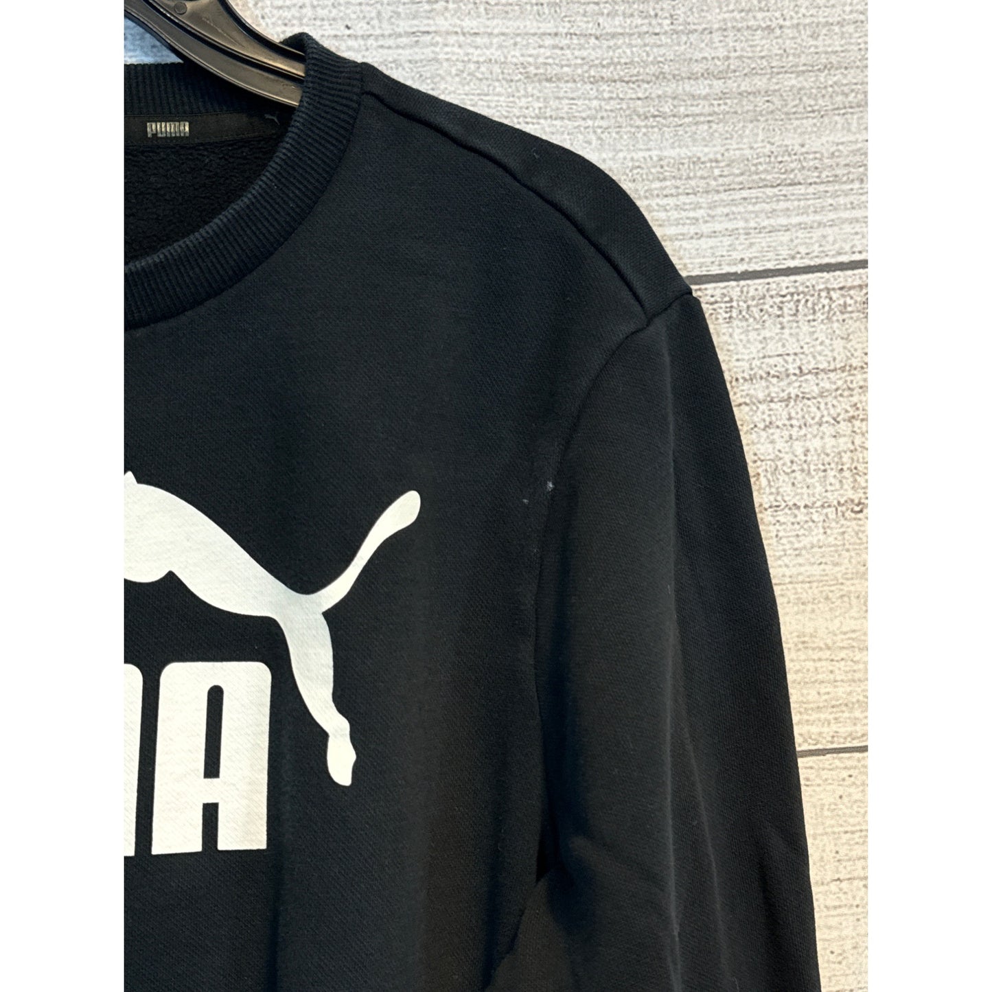 Puma Mens Black Crewneck Sweatshirt Size M