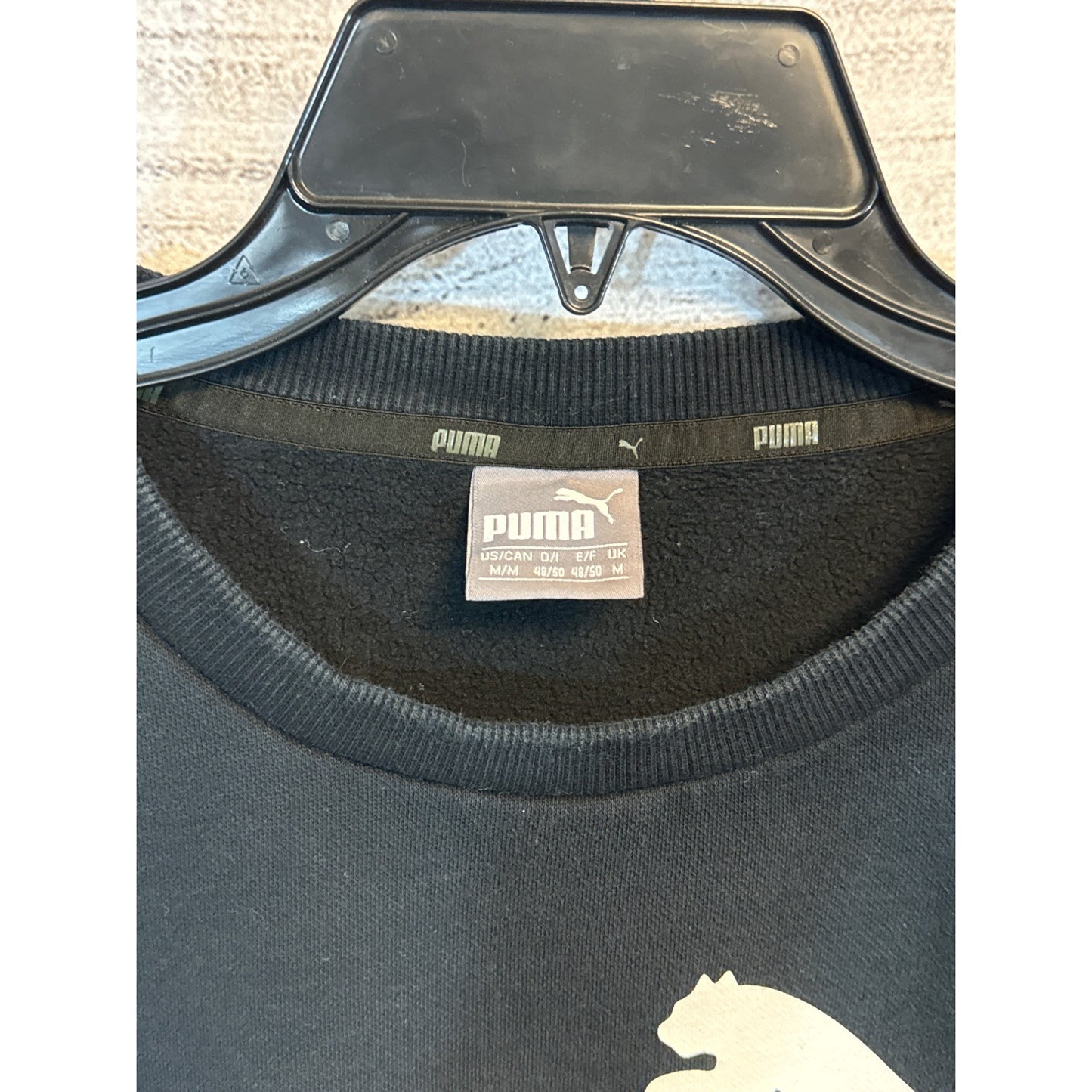Puma Mens Black Crewneck Sweatshirt Size M
