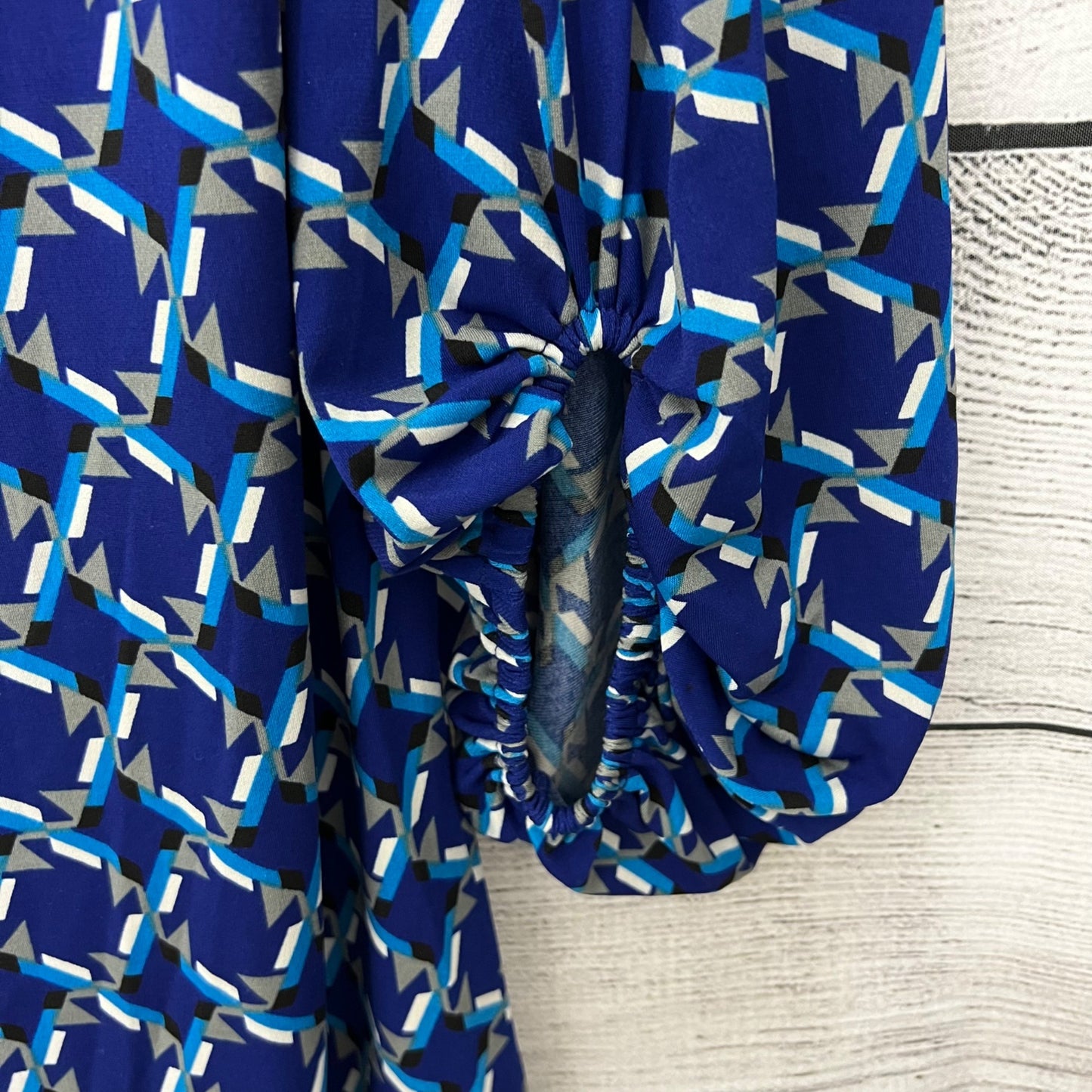 Laundry Geometric Print Long Sleeve Dress, Size Small
