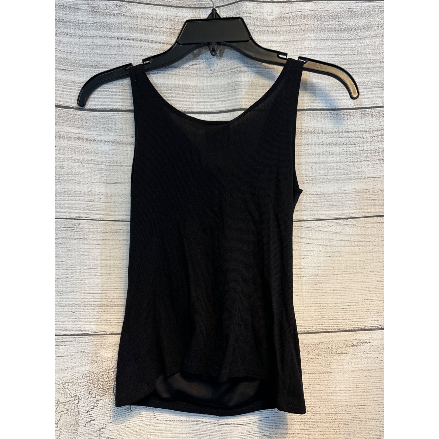Sparkle Basic Black Sleeveless Tank Top S