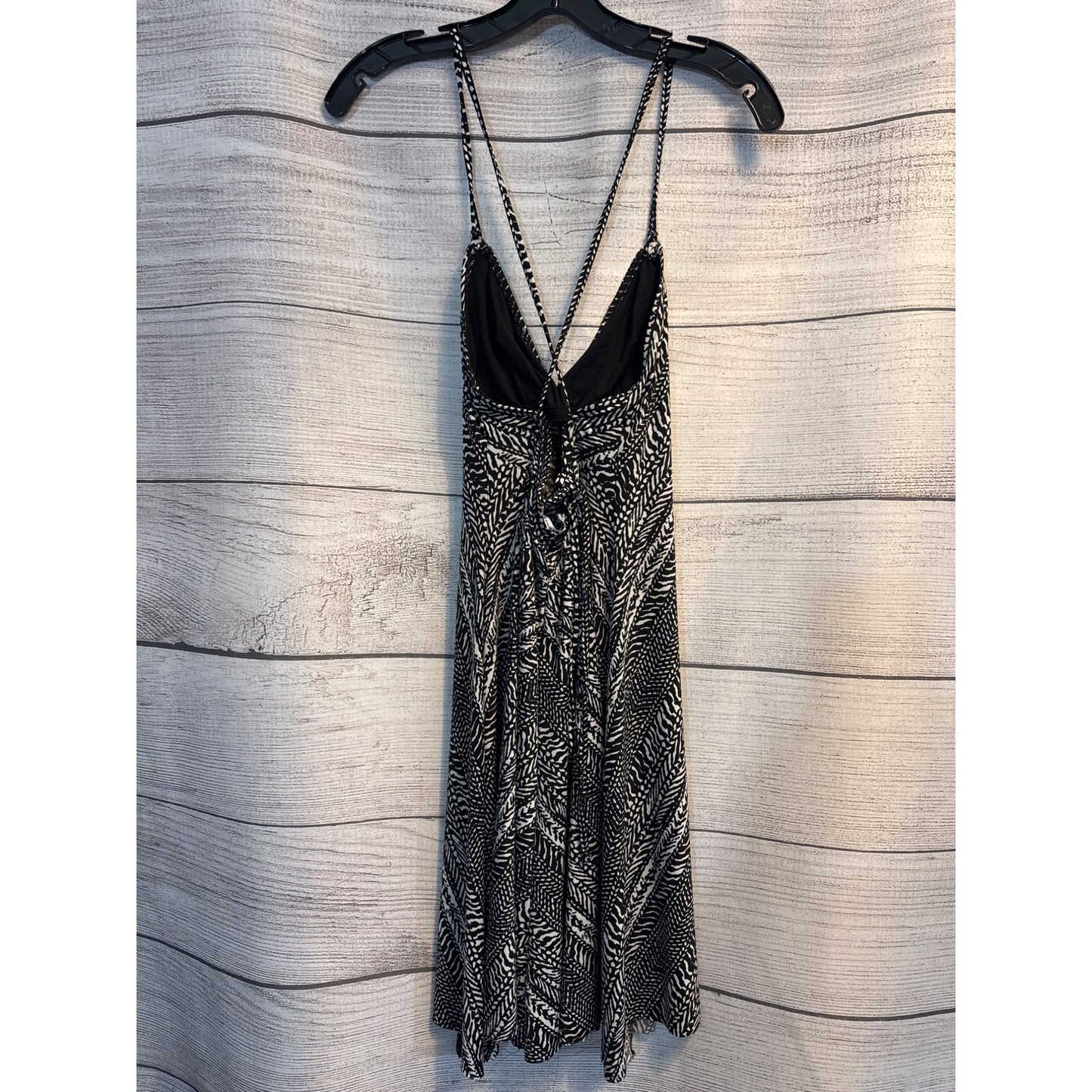Robin Piccone Black & White Sleeveless Spaghetti Strap Dress Size M
