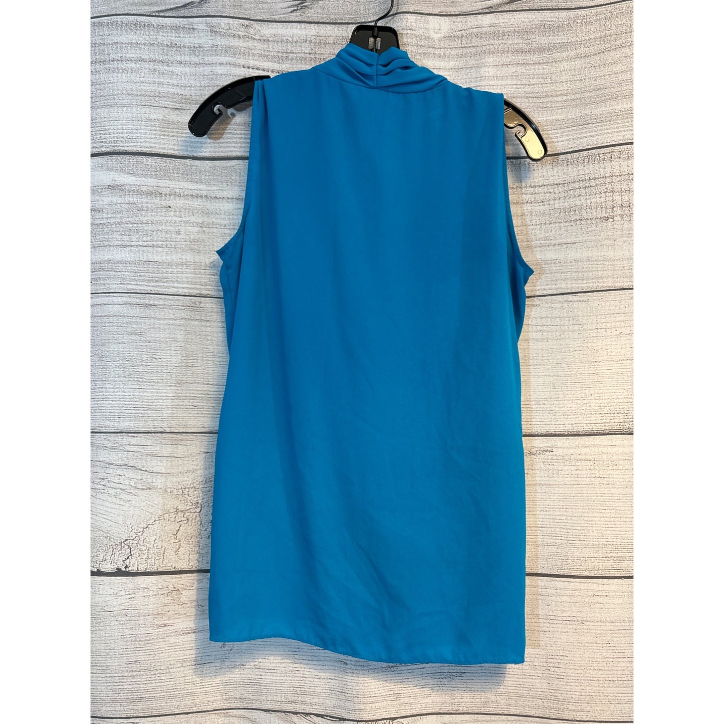 Vince Camuto Blue Sleeveless Draped Blouse Size S