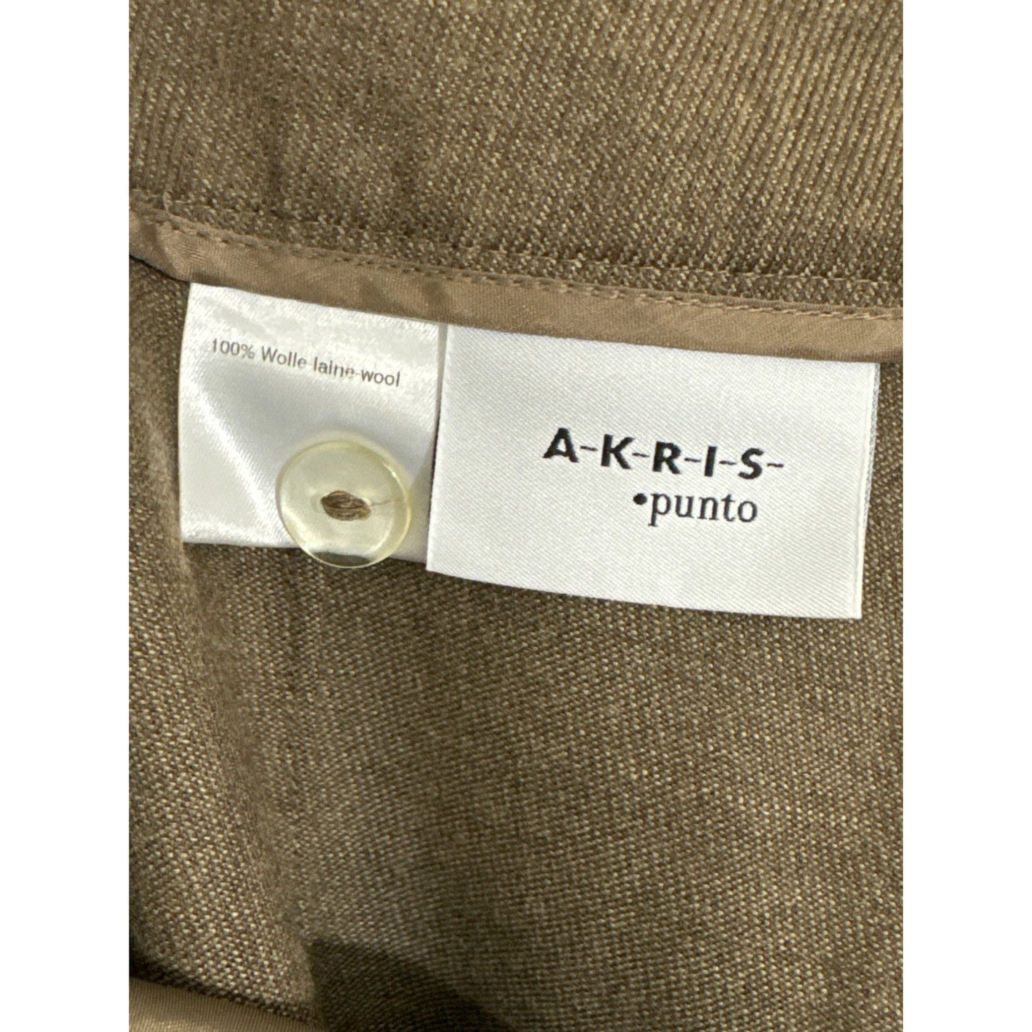 Akris Punto Wool Brown Pants Size 10
