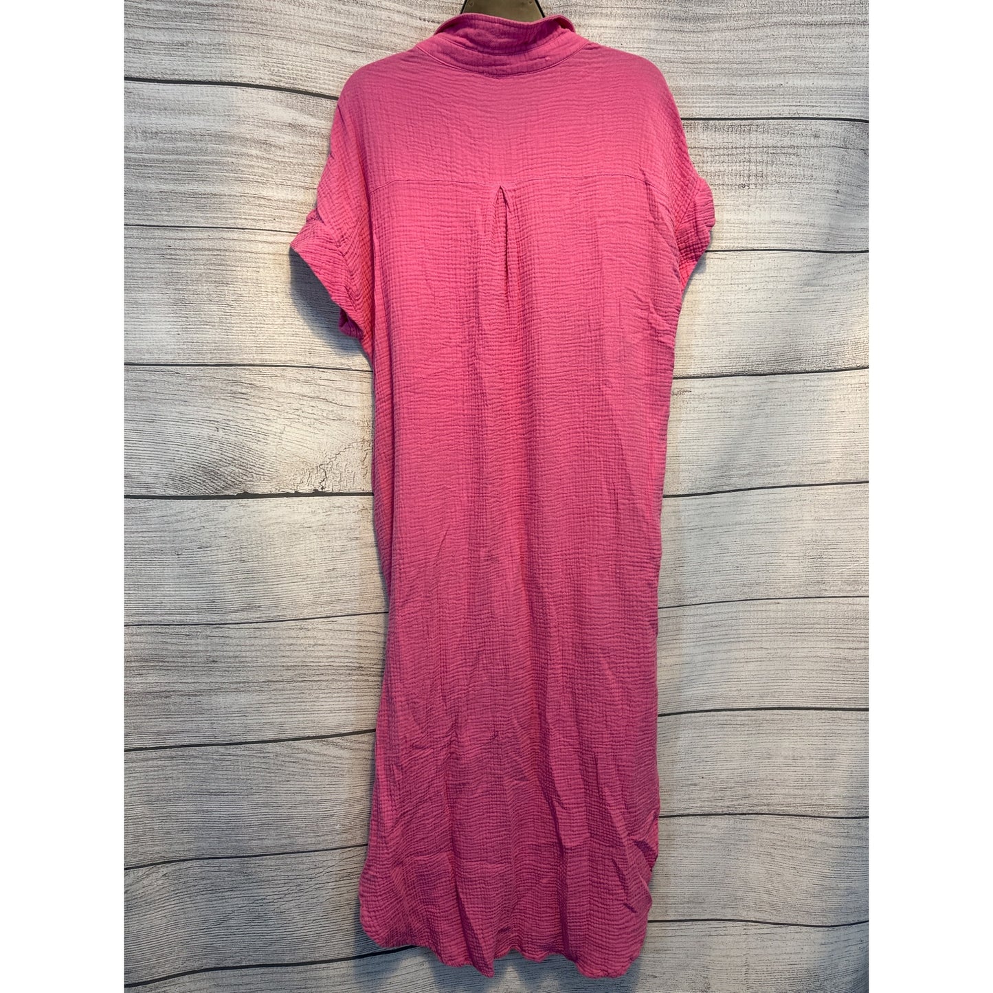 BlueIvy Pink Button Down Tunic Dress Size M