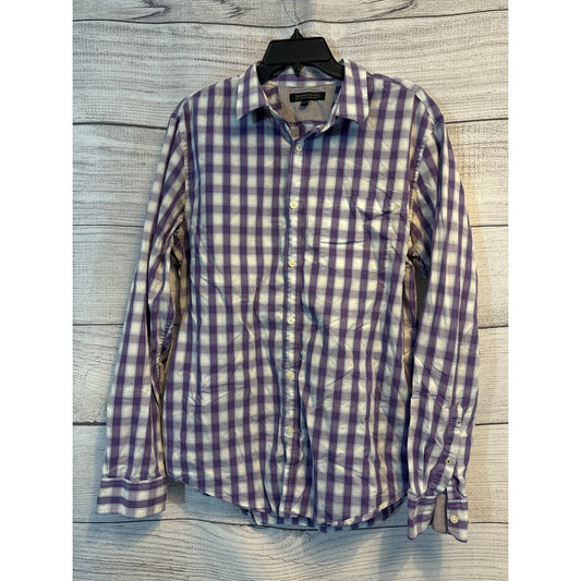Banana Republic Mens Soft Washed Tailored Button-Down Shirt Slim Fit Size L