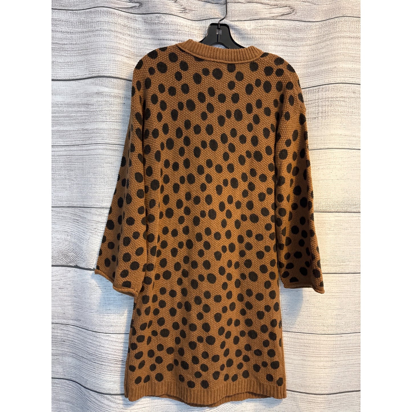 NWT Madewell Brown Polka Dot Sweater Dress Size S