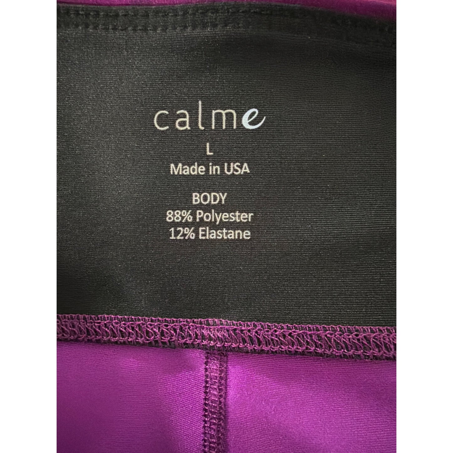Calme by Johnny Was High-Waist 7/8 Leggings W/ Pockets Size L