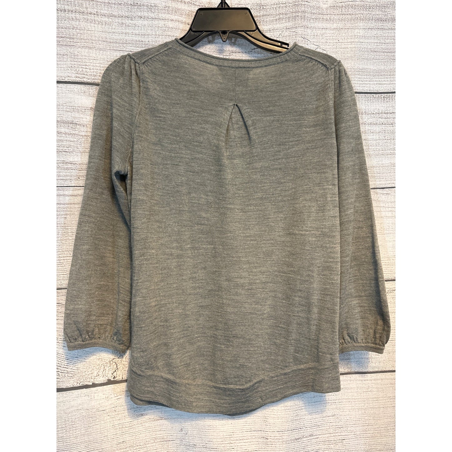Wallace Gray Button Long Sleeve Top Size S