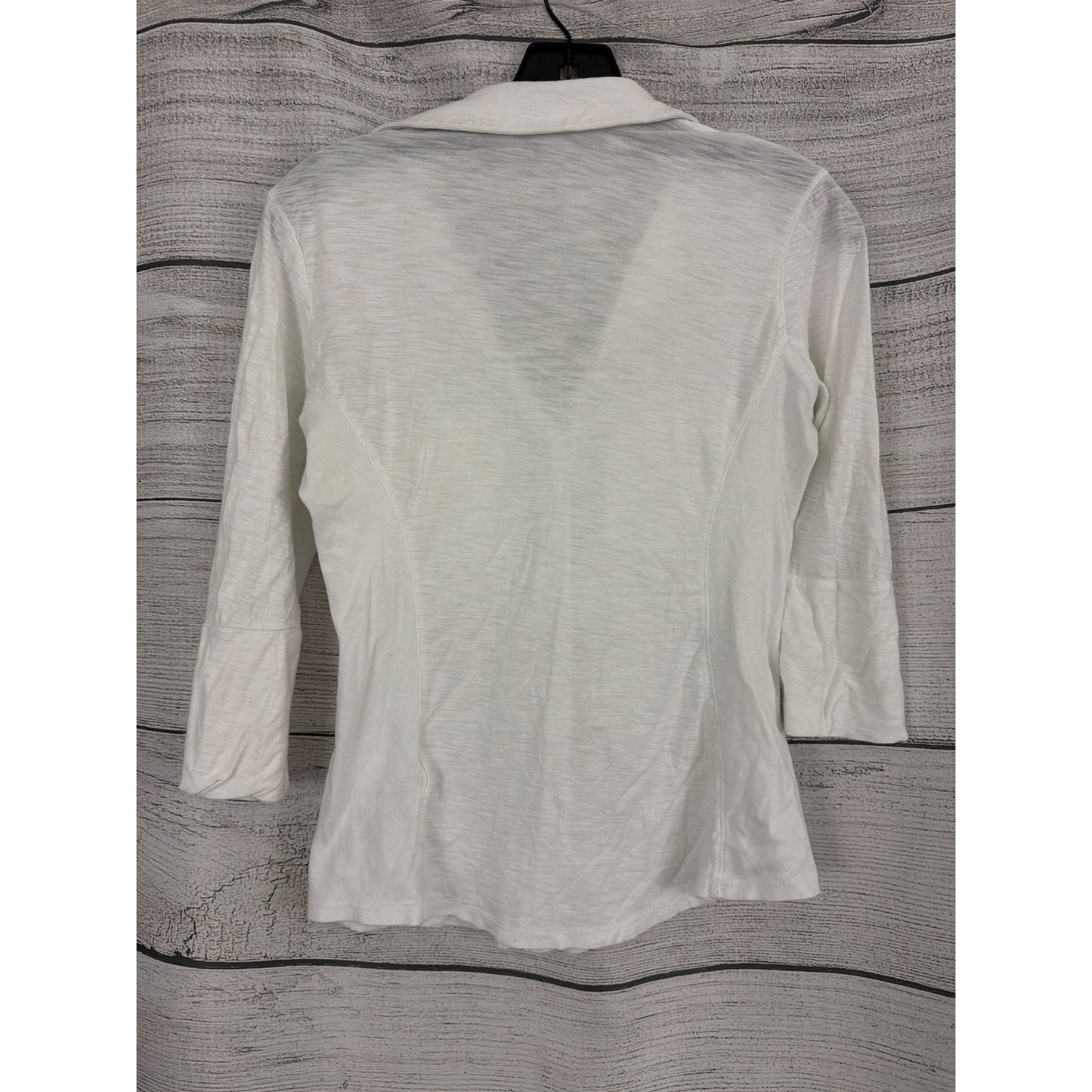 James Perse White Button Front Shirt Size 2/M