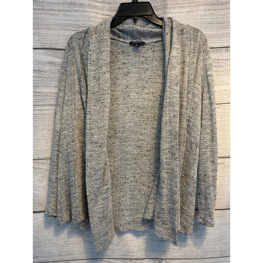 Zealous Light Grey Open-Front Knit Cardigan Size PL
