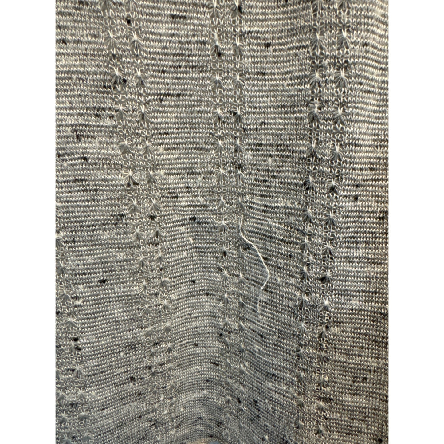 Zealous Light Grey Open-Front Knit Cardigan Size PL