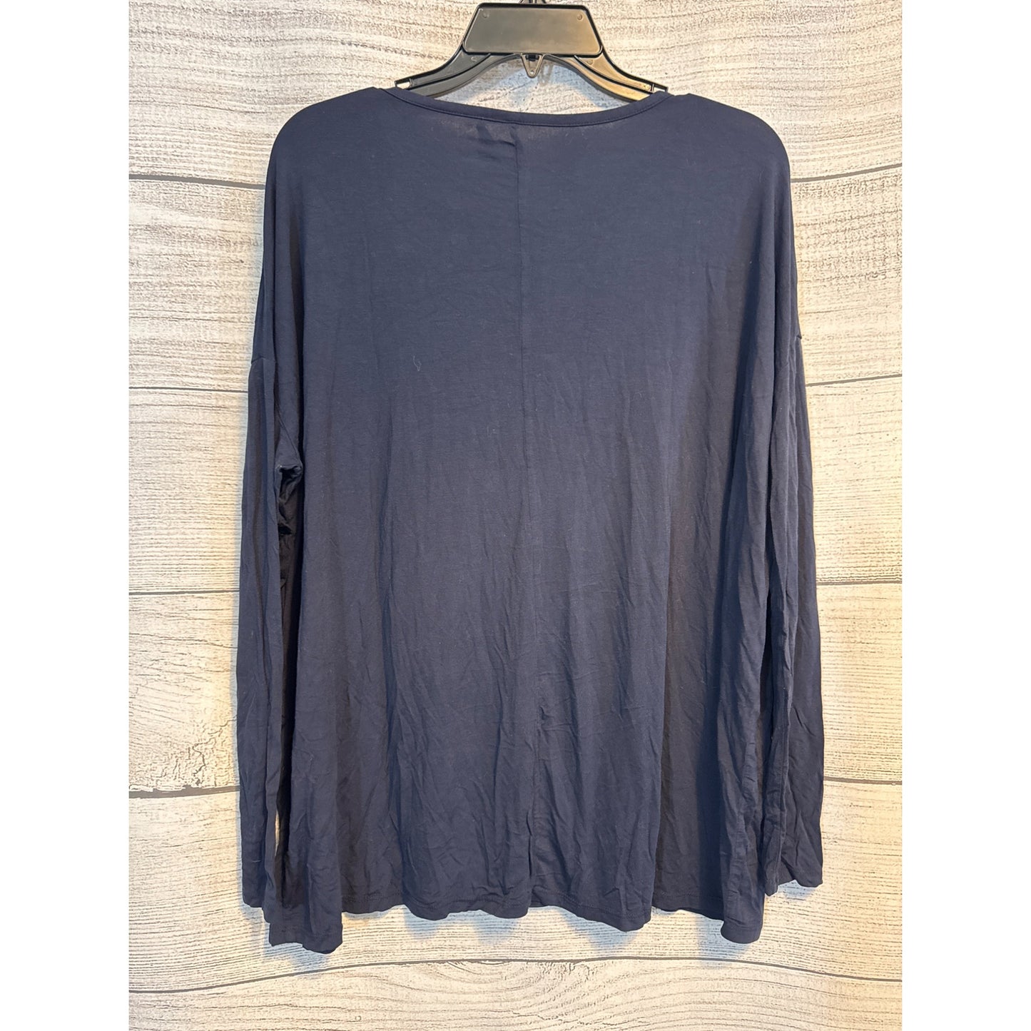 Vince Classic Long Sleeve Navy Tee Shirt Size S