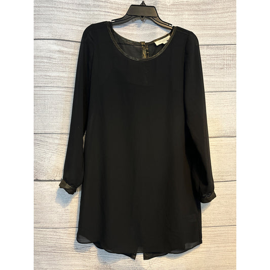 Olive & Oak Women's Button-Front Black Dress S