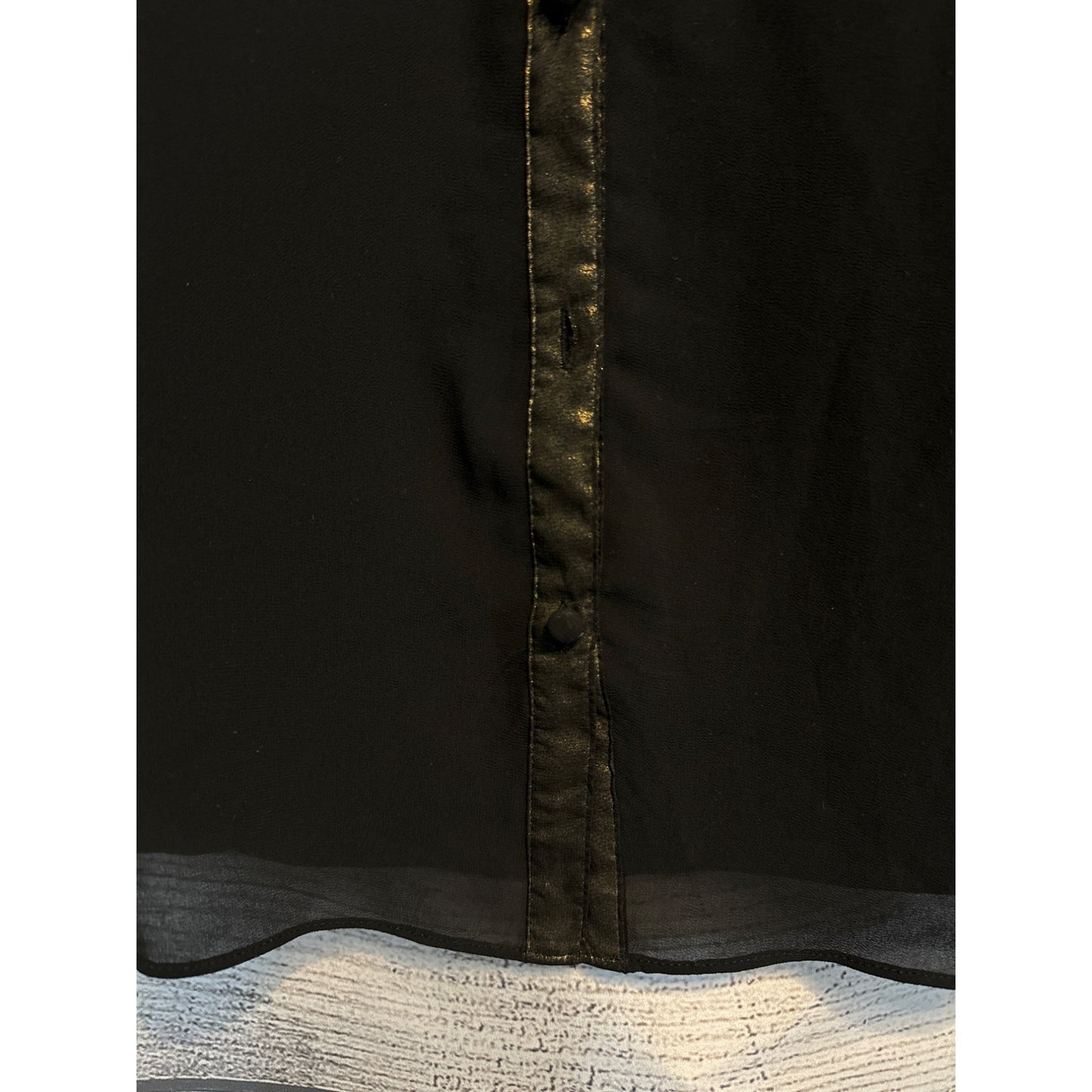 Olive & Oak Women's Button-Front Black Dress S