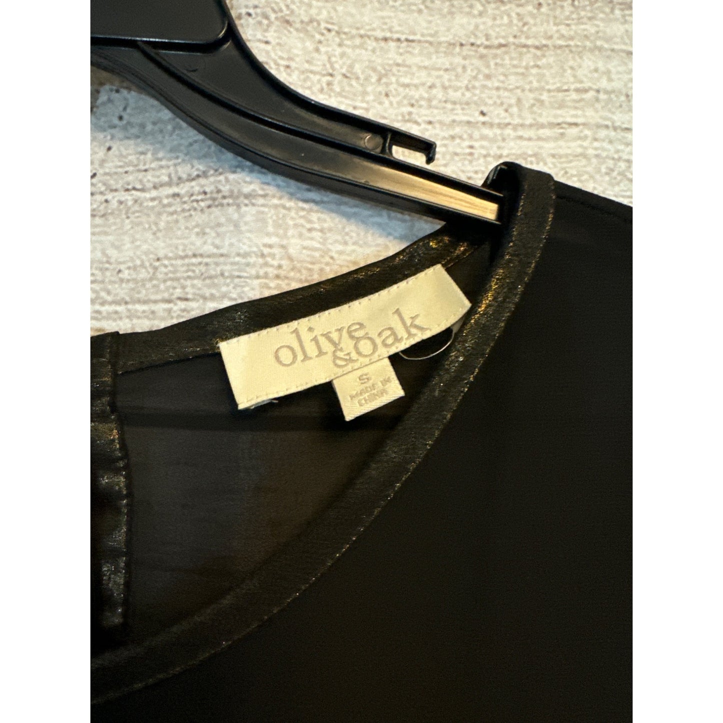 Olive & Oak Women's Button-Front Black Dress S