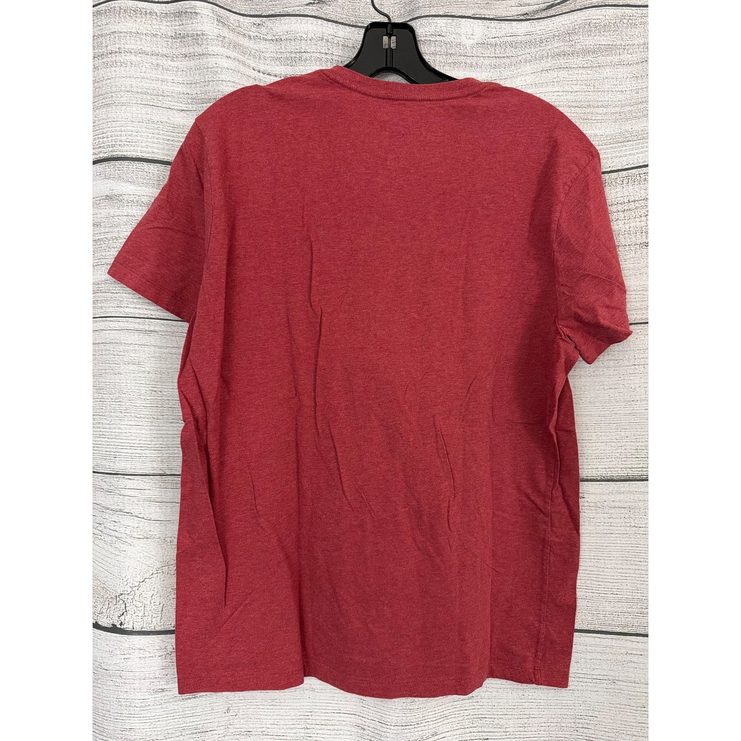 Mens Banana Republic Red V-Neck Soft Wash Tee Shirt Size M