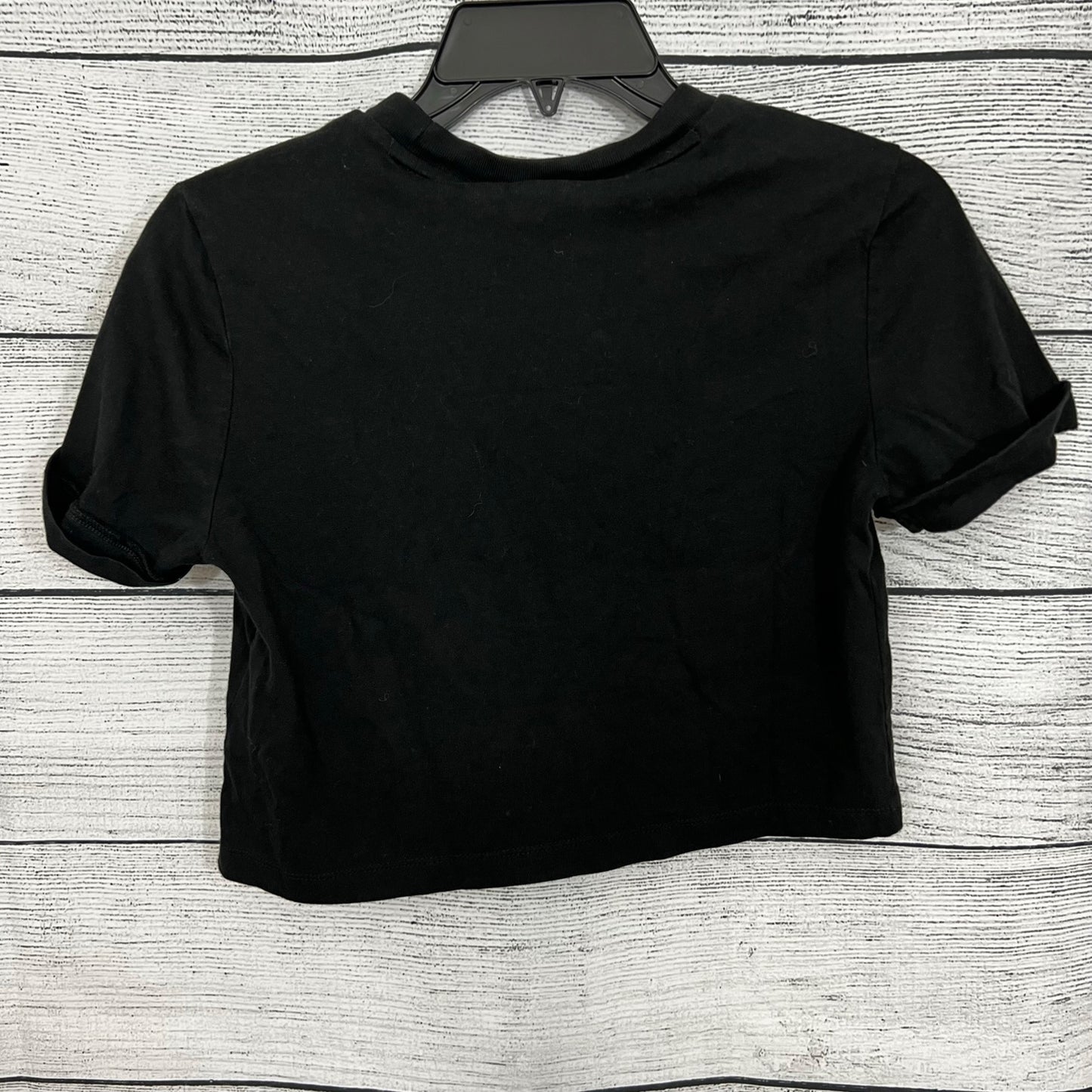 Adidas Black Crop Top Tee, Size S