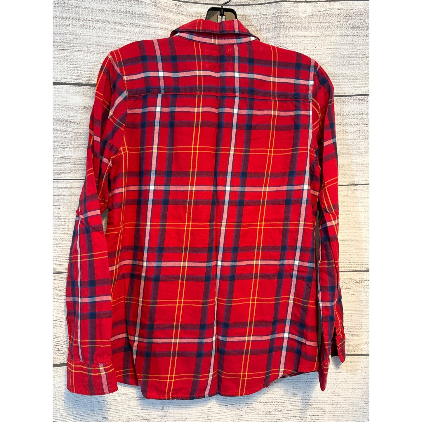 Old Navy Plaid Flannel Button-Up Shirt Size S
