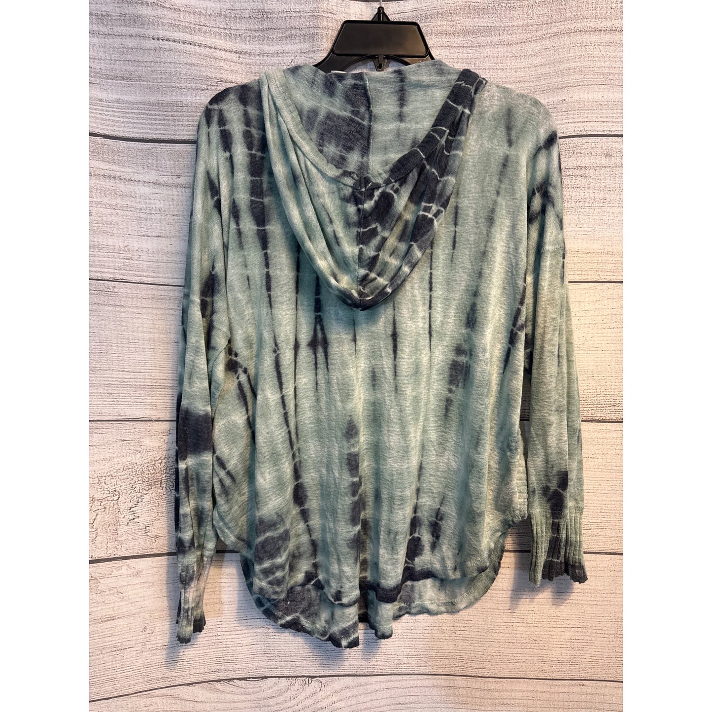 Vintage Havana Oversized Tie-Dye Long Sleeve Hoodie Top
