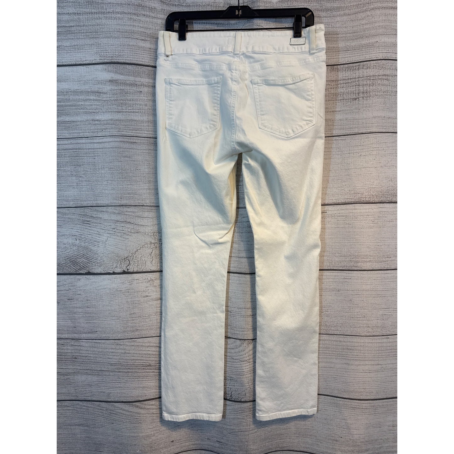 Paige Hidden Hills Straight White Jeans Size 31