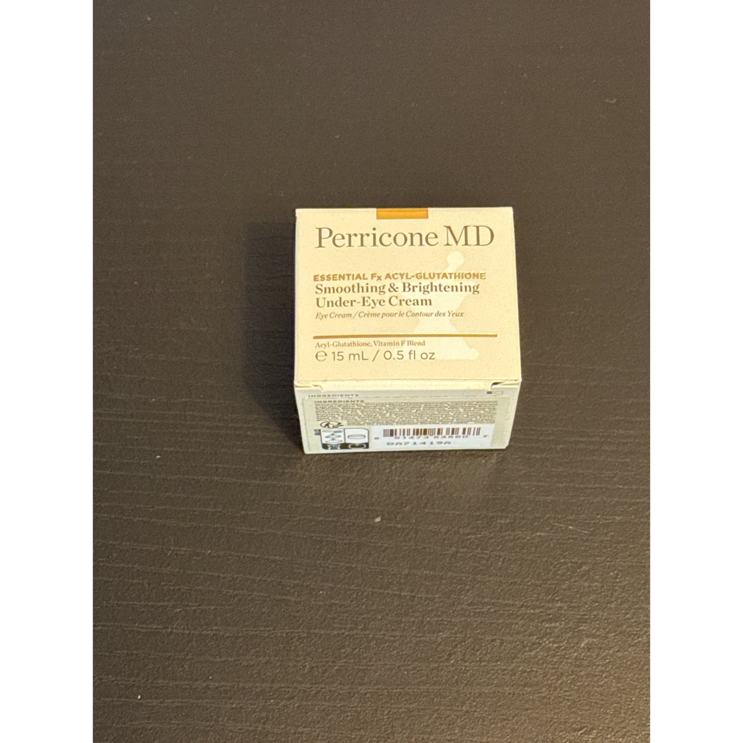 NWB Perricone Md Essential Fx Acyl-Glutathione Smoothing & Brightening Under-Eye Cream For Dark Circles Deep Wrinkles & Sagging 0.5oz