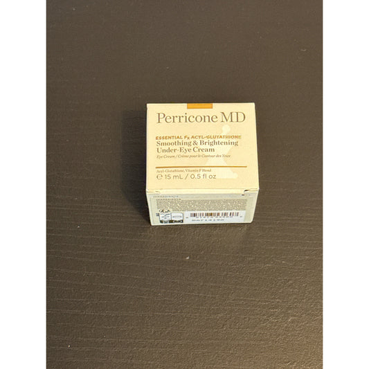 NWB Perricone Md Essential Fx Acyl-Glutathione Smoothing & Brightening Under-Eye Cream For Dark Circles Deep Wrinkles & Sagging 0.5oz