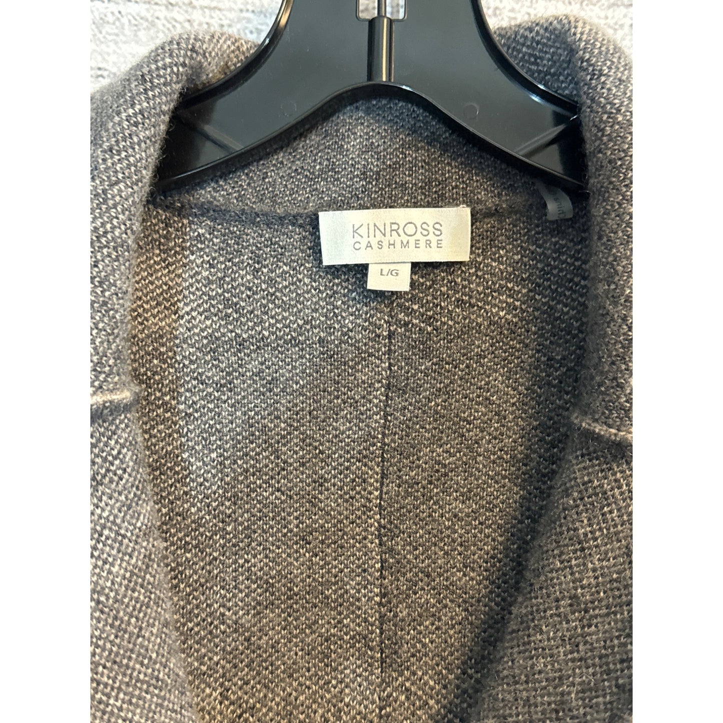 Kinross Cashmere Long Plaid Coat Size Large