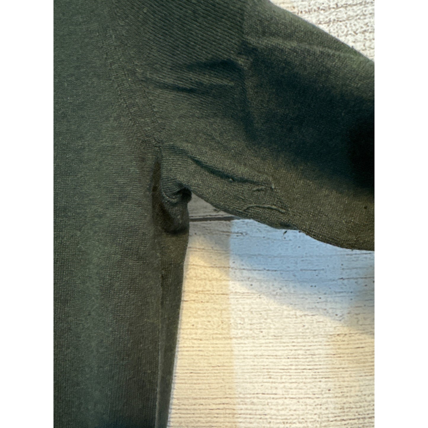 Banana Republic Mens Green Cotton Wool Blend Crewneck Sweater Size M