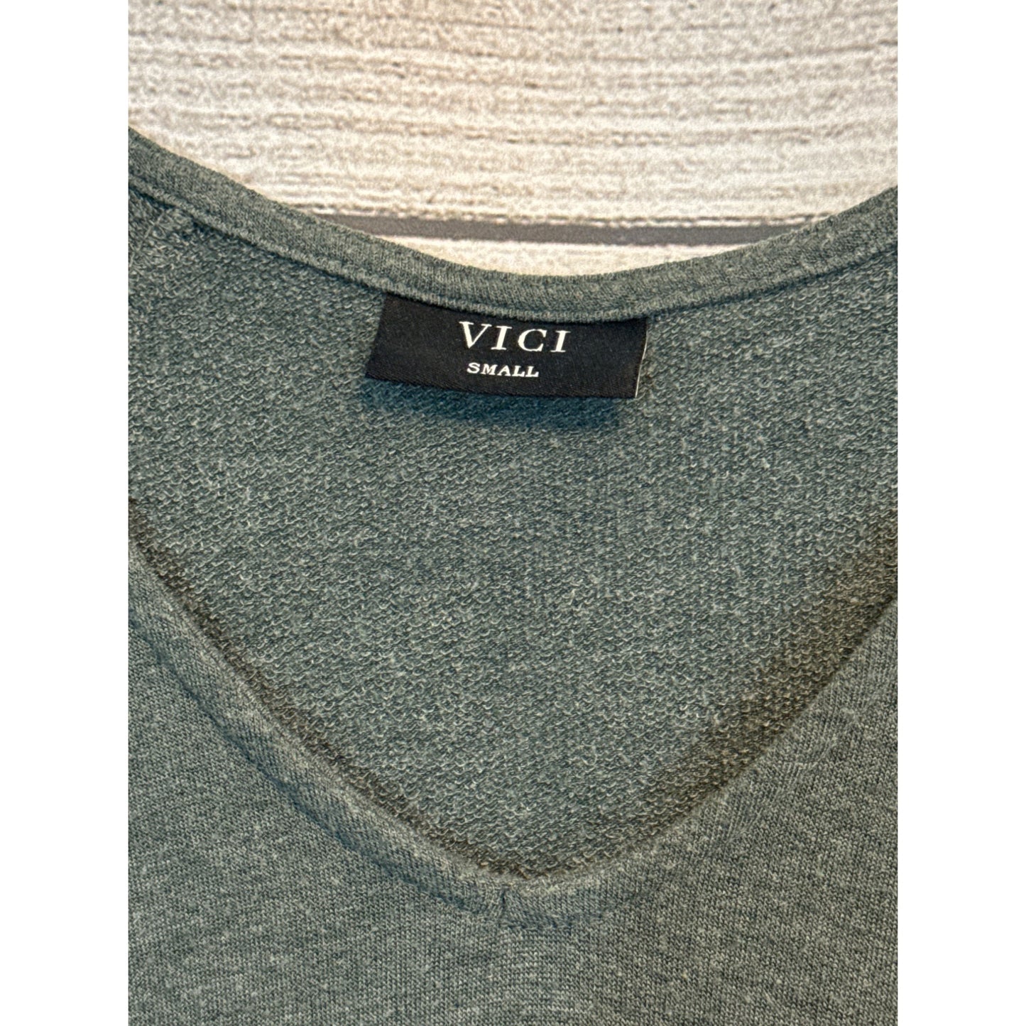 Vici Long Sleeve Olive Green Tunic Dress S
