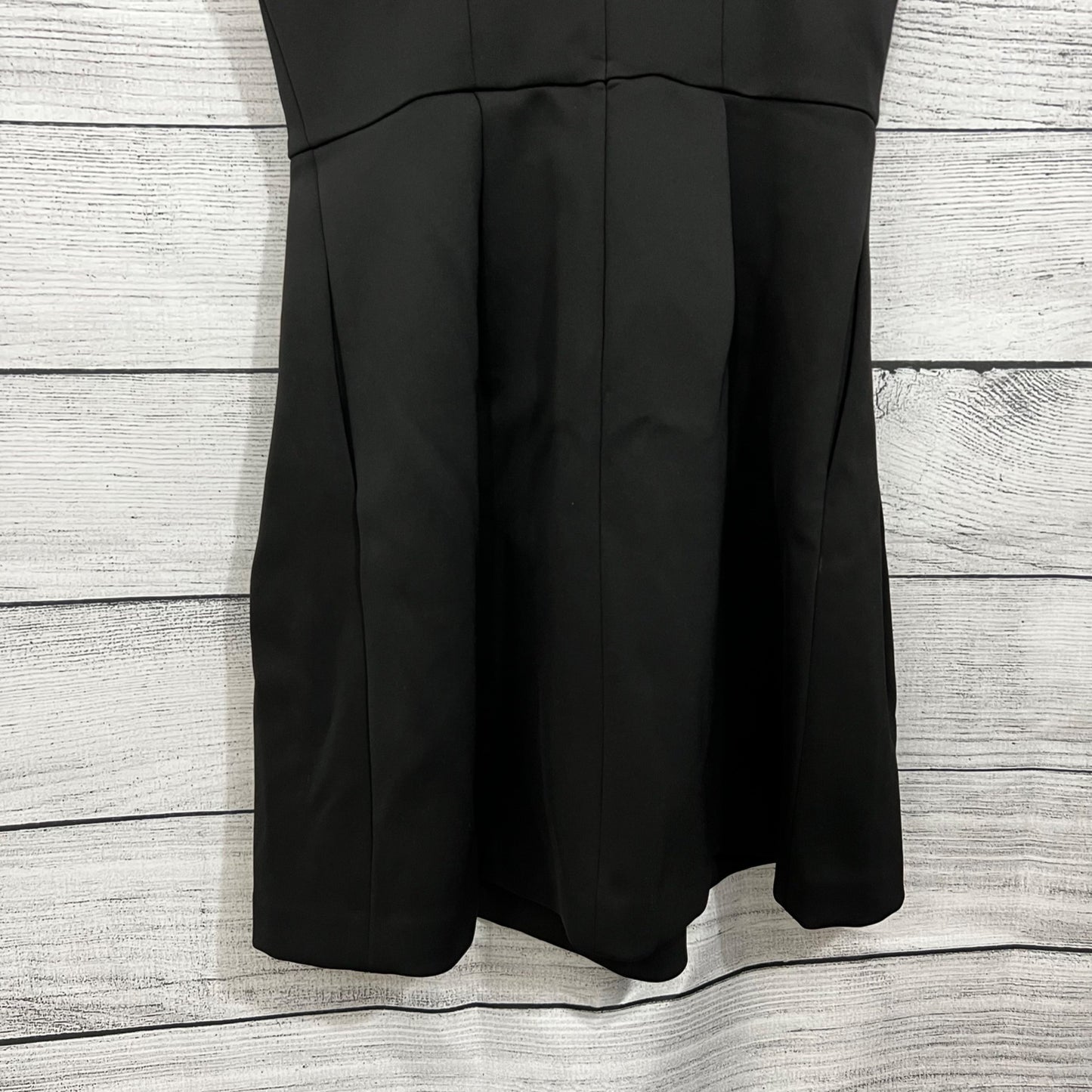 Madewell Black Sleeveless A-Line Dress With Pleated Skirt, Size Medium